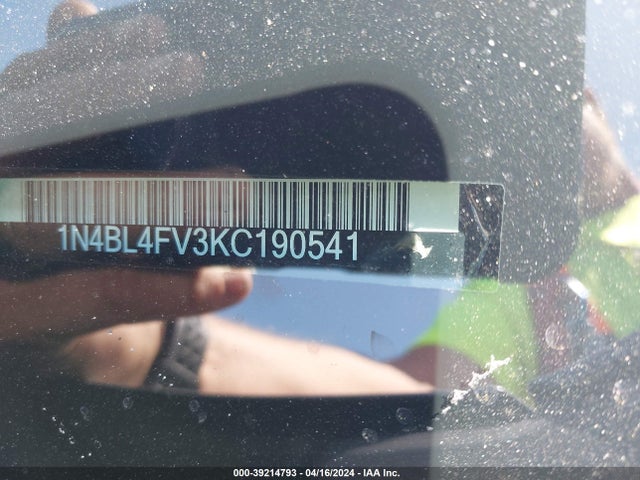 Nissan Altima 2.5 Platinum 2019 1N4BL4FV3KC190541 Image 9