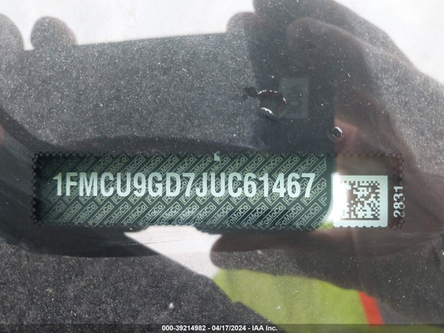 Ford ESCAPE SE 2018 1FMCU9GD7JUC61467 Image 9
