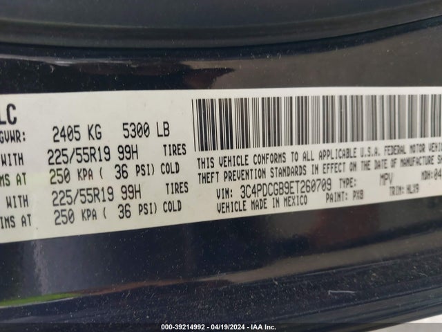 Dodge Journey Crossroad 2014 3C4PDCGB9ET260709 Image 9