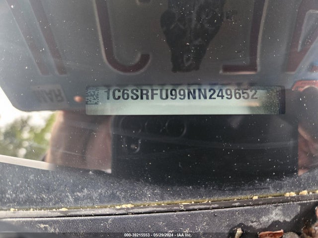 1C6SRFU99NN249652 RAM 1500 Trx  4x4 5'7 Box