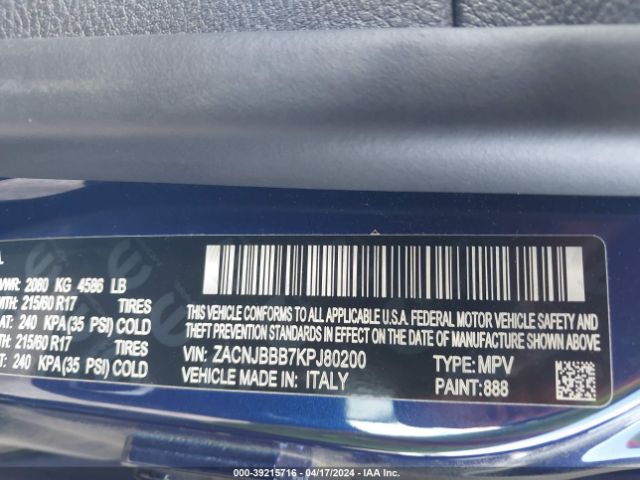 2019 JEEP RENEGADE ZACNJBBB7KPJ80200 Photo 8