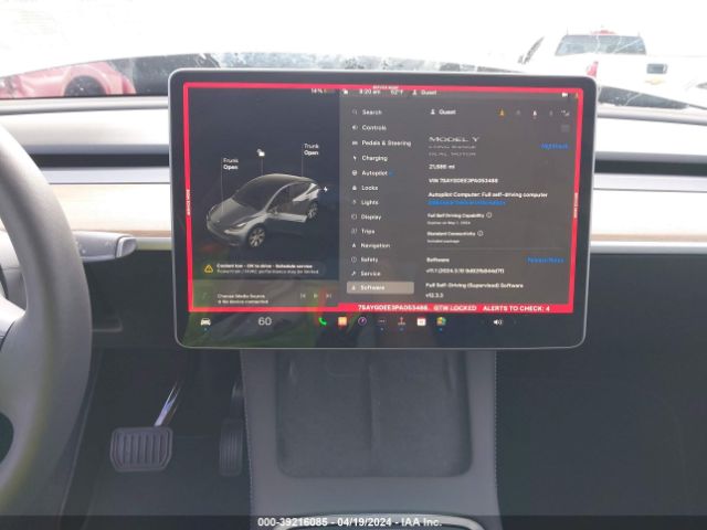 7SAYGDEE3PA053488 Tesla Model Y Awd/long Range Dual Motor All-wheel Drive