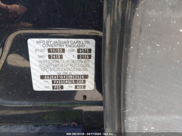 2003 JAGUAR X-TYPE SAJEA51D43XD23534 Photo 8