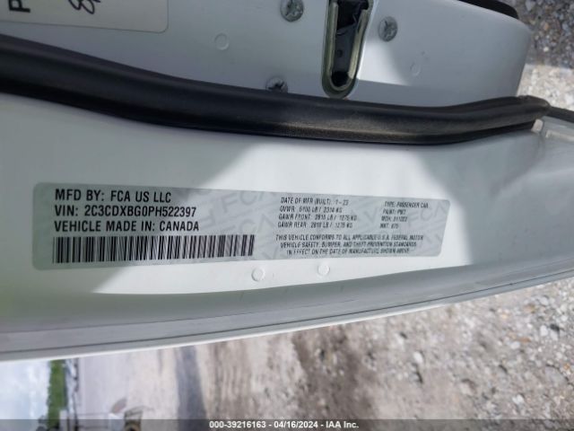 2C3CDXBG0PH522397 Dodge Charger Sxt