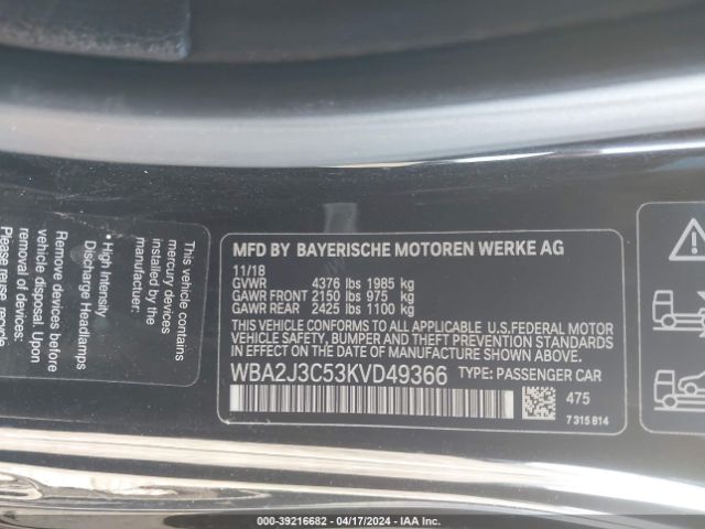 WBA2J3C53KVD49366 BMW 230i Xdrive