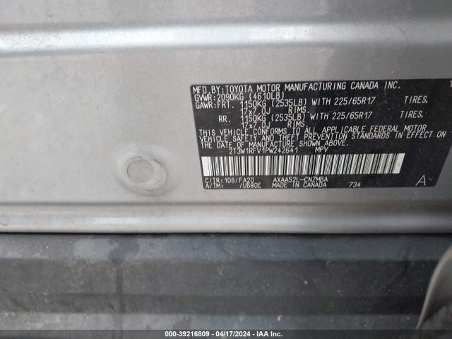 Toyota Rav4 Xle 2023 2T3W1RFV1PW242641 Image 9