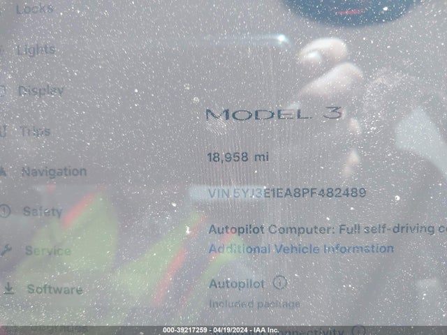 Tesla Model 3 Rear-wheel Drive 2023 5YJ3E1EA8PF482489 Image 7