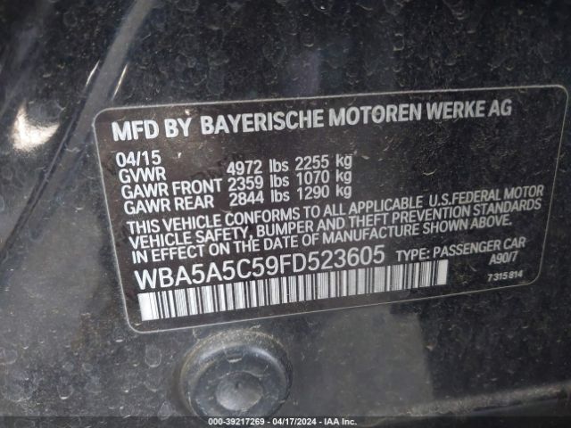 WBA5A5C59FD523605 BMW 528I