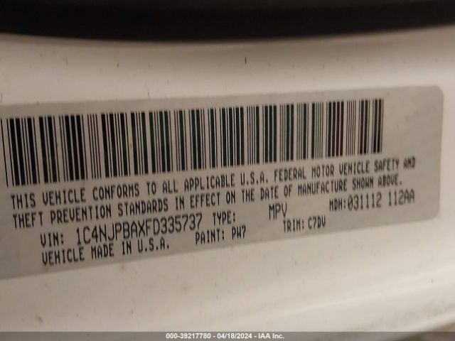 2015 JEEP PATRIOT 1C4NJPBAXFD335737 Photo 8