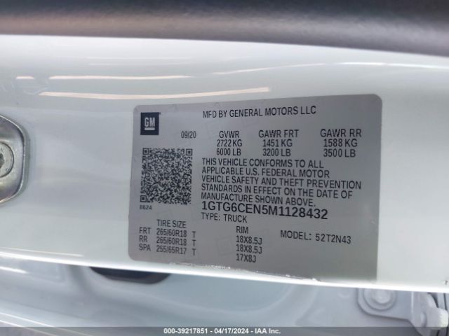 1GTG6CEN5M1128432 GMC Canyon 4wd  Short Box Elevation