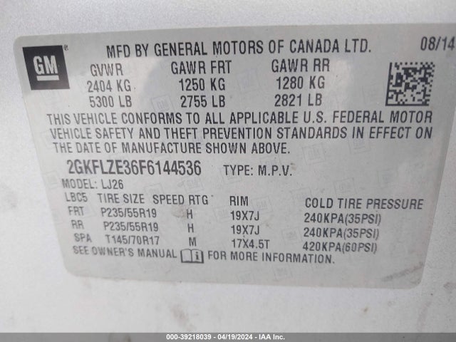 GMC Terrain Denali 2015 2GKFLZE36F6144536 Image 9