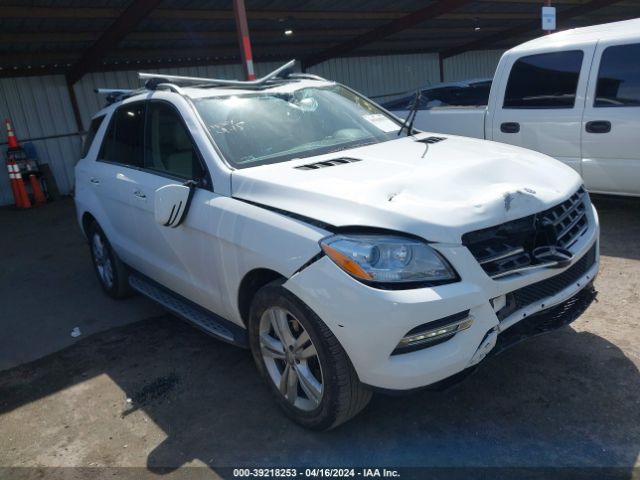 Auction sale of the 2015 Mercedes-benz Ml 350 4matic, vin: 4JGDA5HB1FA583761, lot number: 39218253