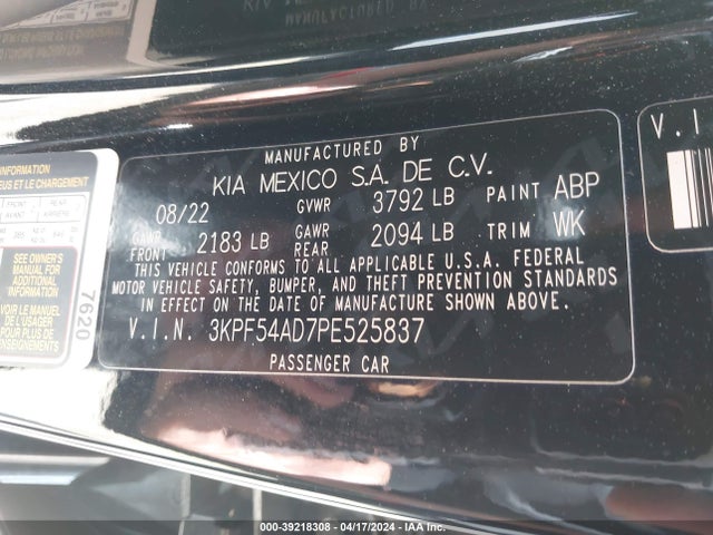 KIA Forte Gt-line 2023 3KPF54AD7PE525837 Image 9