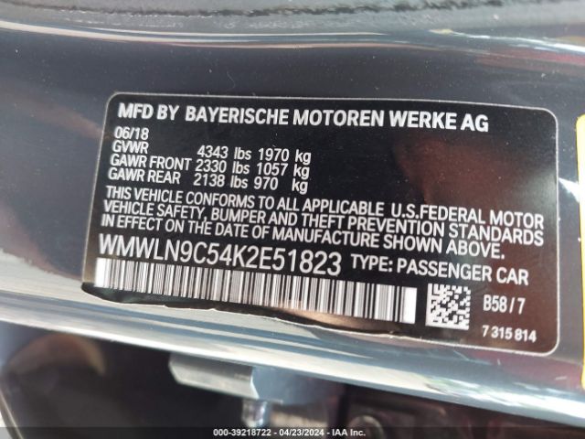 WMWLN9C54K2E51823 Mini Clubman Cooper S