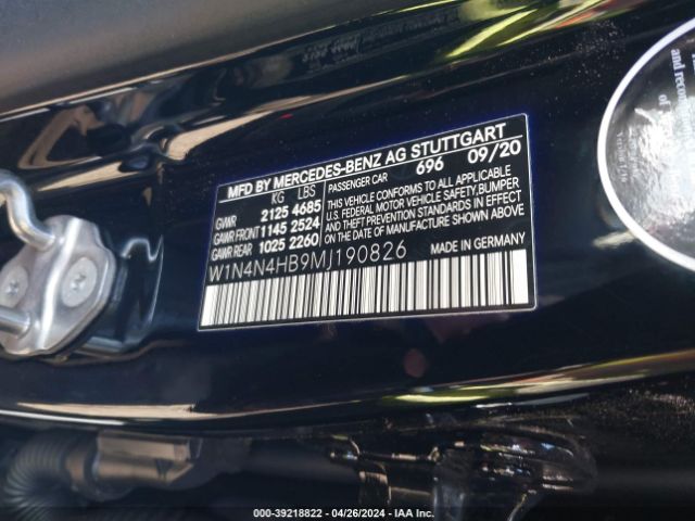 W1N4N4HB9MJ190826 Mercedes-Benz Gla 250 4matic