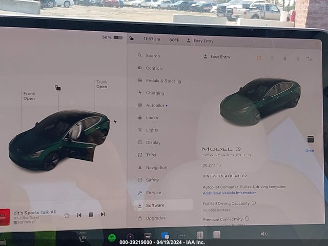 Tesla Model 3 Long Range/mid Range/standard Range/standard Range Plus 2019 5YJ3E1EAXKF431312 Image 7