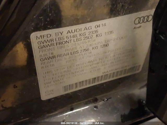WA1TFAFL8EA151862 Audi Allroad 2.0t Premium