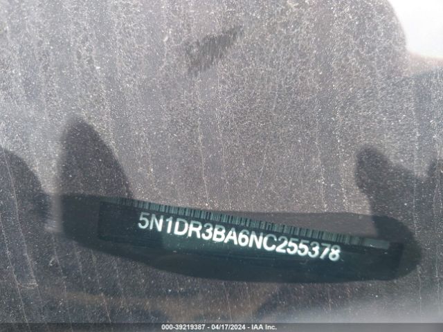 5N1DR3BA6NC255378 Nissan Pathfinder Sv 2wd