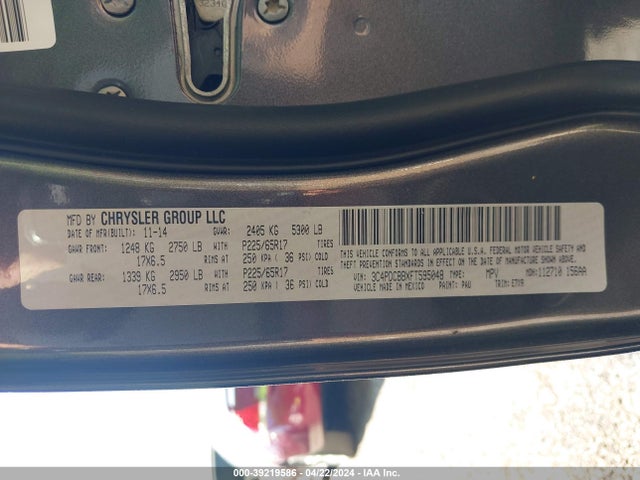 Dodge Journey Sxt 2015 3C4PDCBBXFT595048 Image 9