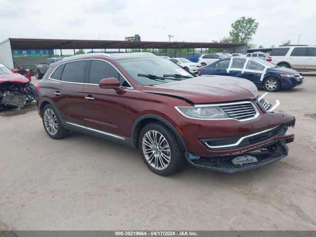 Aukcja sprzedaży 2016 Lincoln Mkx Reserve, vin: 2LMPJ6LRXGBL22789, numer aukcji: 39219664