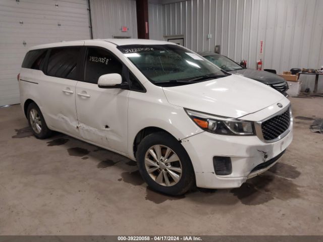 Продажа на аукционе авто 2016 Kia Sedona L, vin: KNDMA5C10G6102230, номер лота: 39220058