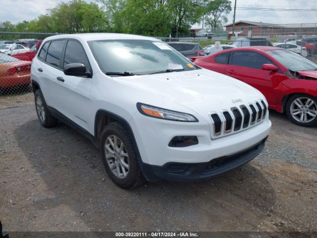 Auction sale of the 2015 Jeep Cherokee Sport, vin: 1C4PJMAB9FW594466, lot number: 39220111