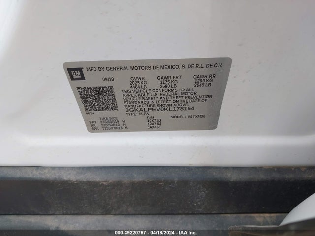 GMC Terrain Slt 2019 3GKALPEV0KL178154 Image 9