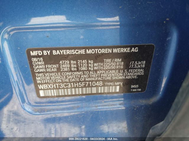 WBXHT3C31H5F71048 BMW X1 Xdrive28i
