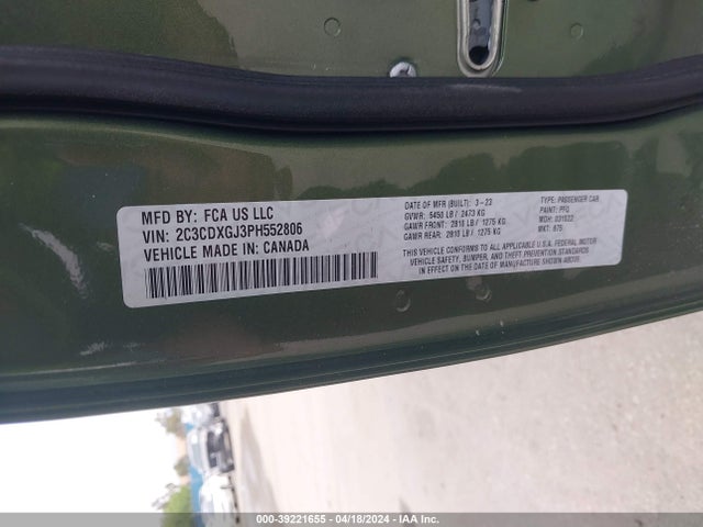 Dodge Charger Scat Pack 2023 2C3CDXGJ3PH552806 Image 9