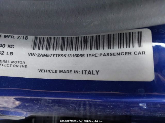 ZAM57YTS9K1316065 Maserati Ghibli S Q4 Gransport