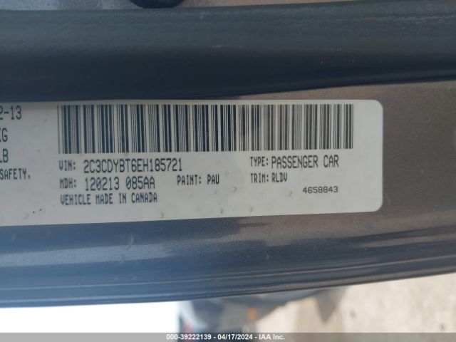 2C3CDYBT6EH185721 Dodge Challenger R/t Plus