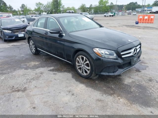 Auction sale of the 2016 Mercedes-benz C 300 4matic/luxury 4matic/sport 4matic, vin: 55SWF4KBXGU101393, lot number: 39222263