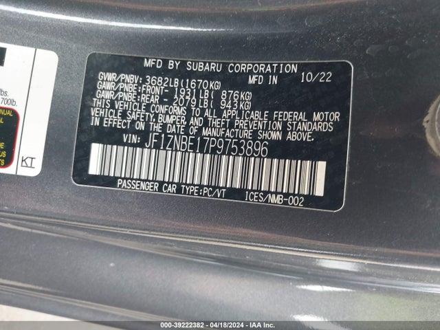 Toyota Gr86 Premium 2023 JF1ZNBE17P9753896 Image 9