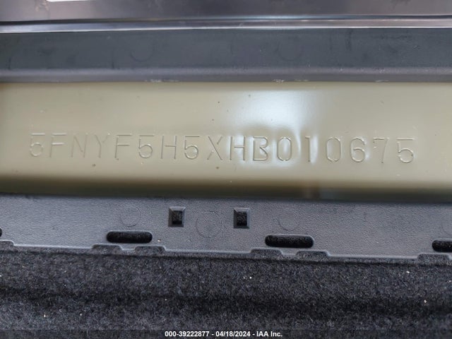 Honda Pilot Ex-l 2017 5FNYF5H5XHB010675 Image 9