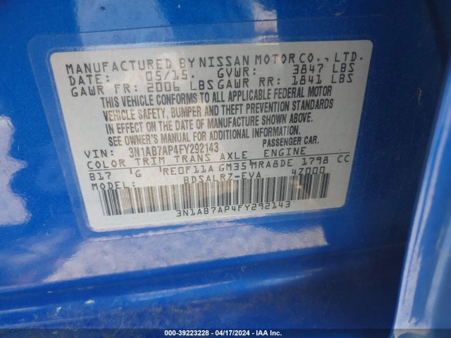 Nissan SENTRA SR 2015 3N1AB7AP4FY292143 Image 9