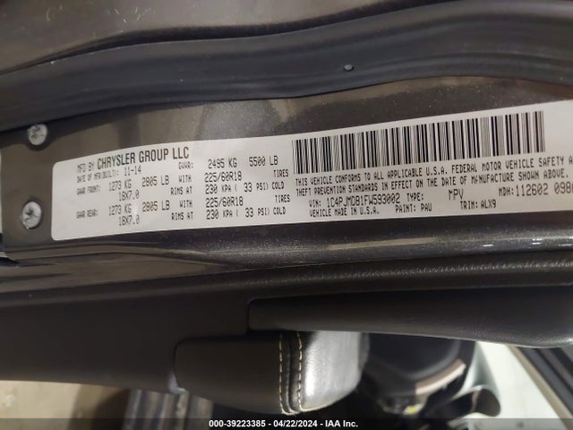 Jeep Cherokee Limited 2015 1C4PJMDB1FW593002 Image 9
