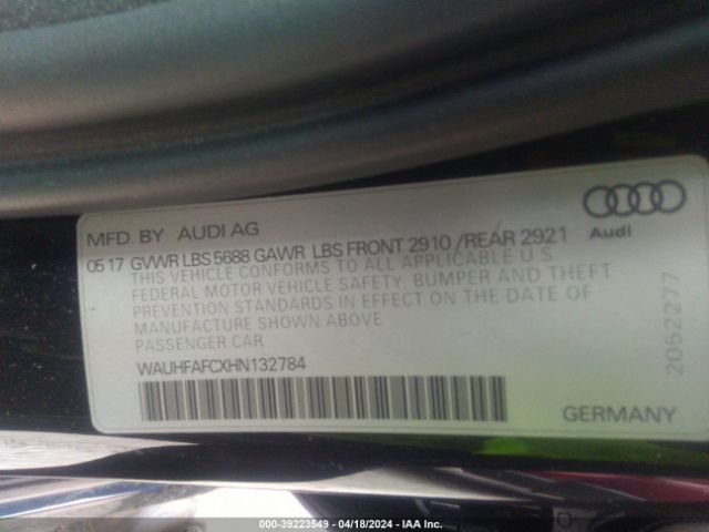 WAUHFAFCXHN132784 Audi S6 4.0t Premium Plus
