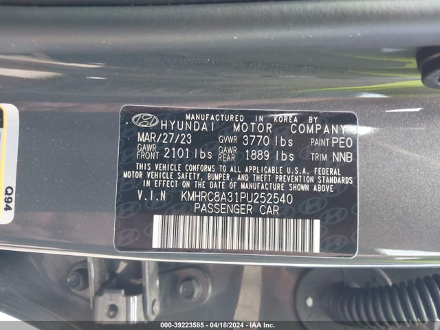 Hyundai Venue Limited 2023 KMHRC8A31PU252540 Image 9