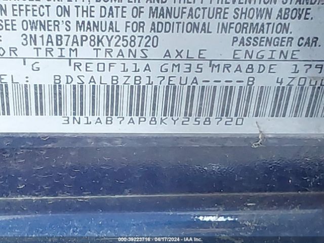 3N1AB7AP8KY258720 Nissan SENTRA S