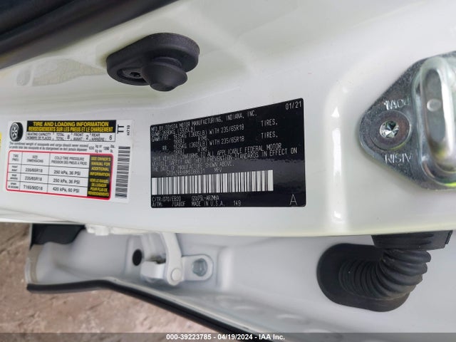 Toyota Highlander Xle 2021 5TDHZRBH8MS086631 Image 9