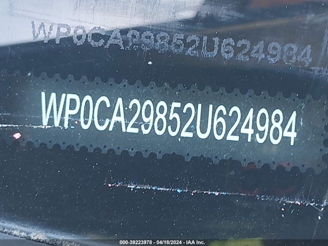 2002 PORSCHE BOXSTER WP0CA29852U624984 Photo 8