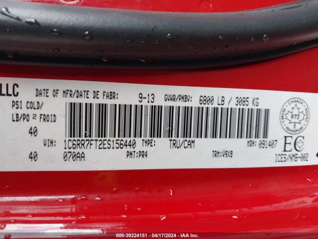 1C6RR7FT2ES156440 RAM 1500 St