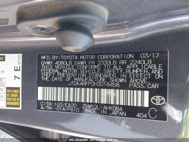 Toyota Prius Prime Advanced 2017 JTDKARFP2H3018458 Image 9