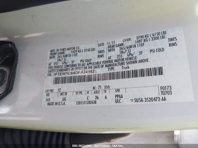 Ford F-150 Xlt 2016 1FTEW1C84GFA24112 Image 9