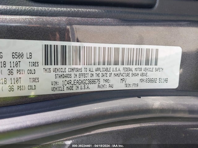 Jeep Grand Cherokee Laredo 2016 1C4RJEAGXGC368675 Image 9