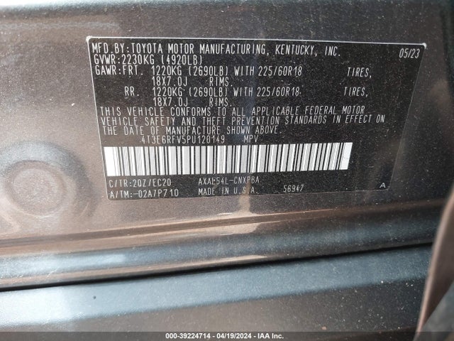 Toyota Rav4 Xse Hybrid 2023 4T3E6RFV5PU120149 Image 9