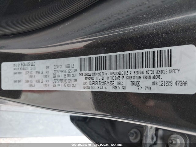 RAM 1500 Rebel  4x2 5'7 Box 2019 1C6RRELT2KN724253 Image 9