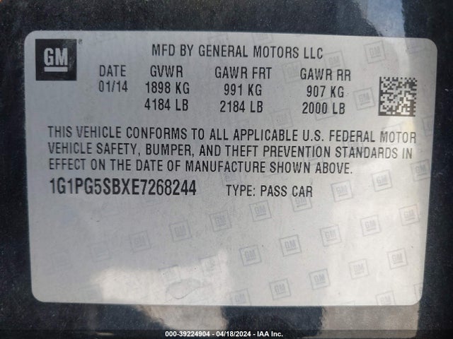 Chevrolet CRUZE LTZ 2014 1G1PG5SBXE7268244 Image 9