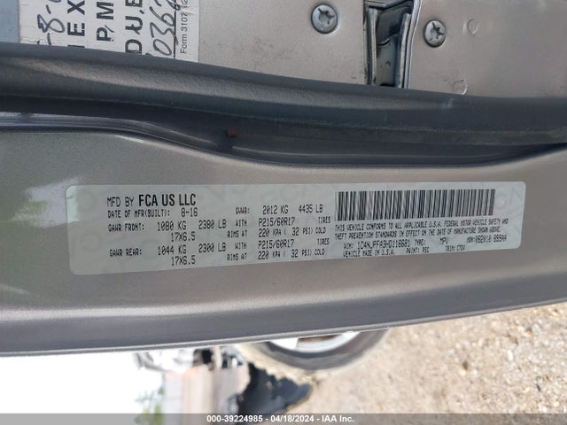 Продаж на аукціоні авто 2017 Jeep Patriot Latitude Fwd, vin: 1C4NJPFA3HD116681, номер лоту: 39224985