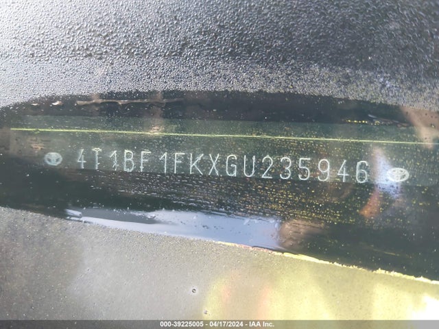 Toyota CAMRY LE 2016 4T1BF1FKXGU235946 Image 16